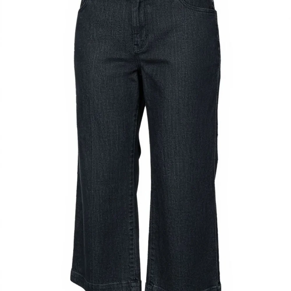 Women's Dark Denim Slacks - Picture 1 of 6